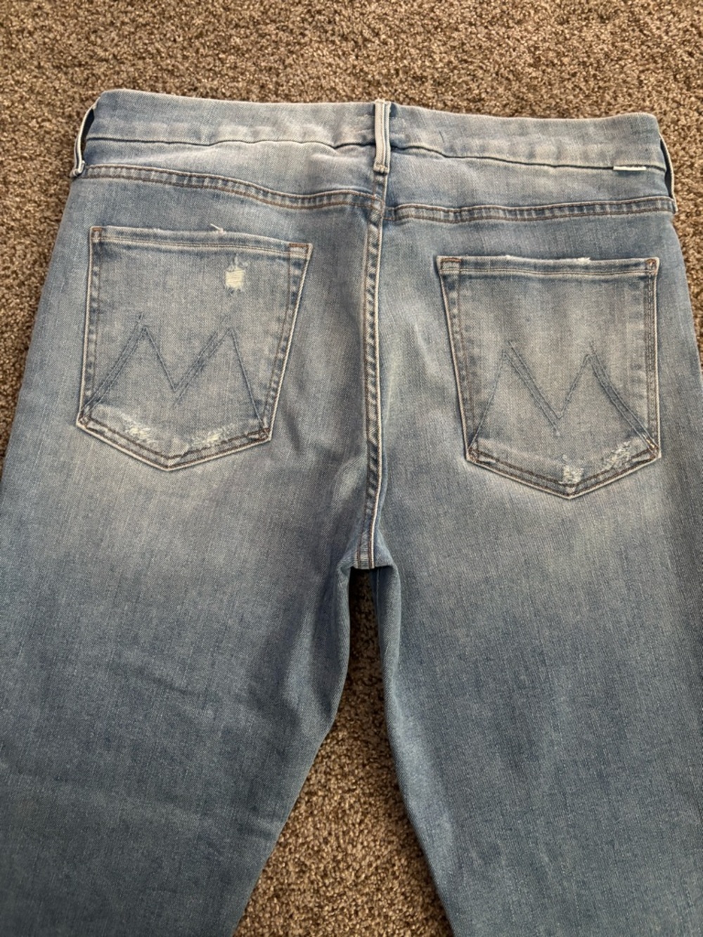 MOTHER Light Blue High-Rise Denim Jeans